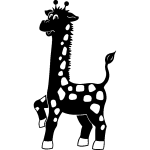 Sticker jolie petite giraffe Sticker jolie petite giraffe