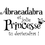 Sticker jolie princesse