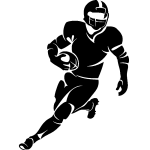 Sticker joueur de foot américain Sticker joueur de foot américain