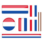 Sticker kit de divers drapeaux nerlandais