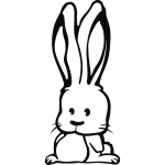 Sticker lapin