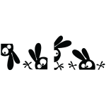 Sticker lapins dingos