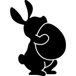 Sticker lapin de pques