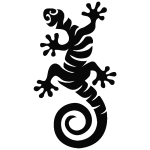 Sticker lézard stylisé 5 Sticker lézard stylisé 5