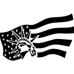 Sticker liberté drapeau Sticker liberté drapeau
