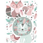Stickers lion le chef de la tribu
