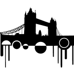 Sticker london bridge artistique