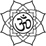 Sticker lotus avec ohm