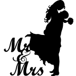 Sticker mariage mr & mrs 1 Sticker mariage mr & mrs 1