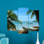 Sticker la mer et les palmiers