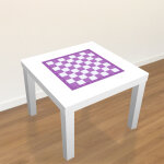 Sticker meubles ikea echiquier en violet