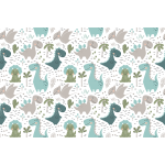 Sticker meuble enfant dinosaures en famille Sticker meuble enfant dinosaures en famille