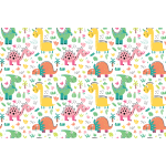 Sticker meuble pour enfant dinosaures de la jungle Sticker meuble pour enfant dinosaures de la jungle