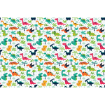 Sticker meuble enfant dinosaures des tropiques