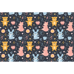 Sticker meuble pour enfant ourson et renard de la forêt Sticker meuble pour enfant ourson et renard de la forêt