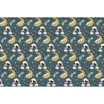Sticker meuble pour enfant pandas et lapins douce nuit