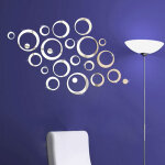 Sticker miroir anneaux designs Sticker miroir anneaux designs