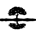Sticker le miroir de l'arbre