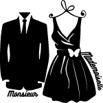 Sticker mode tenues lgantes monsieur, mademoiselle