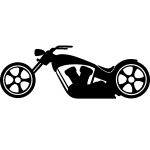 Sticker moto avec grand moteur Sticker moto avec grand moteur
