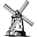 Sticker moulin  vent 2