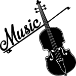 Sticker musique violoncelle music