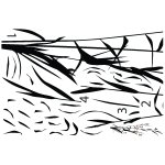 Sticker nature herbes hautes