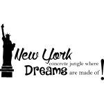 Sticker new york concrete jungle design Sticker new york concrete jungle design