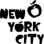 Sticker new - york et pommes Sticker new - york et pommes