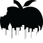 Sticker new - york dans une pomme Sticker new - york dans une pomme