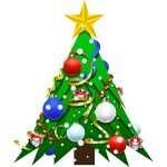 Sticker nol le grand sapin de nol