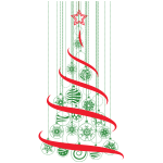 Sticker nol sapin de nol dans les airs