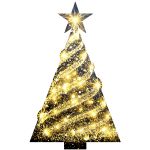 Sticker nol sapin scintillant