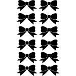Sticker noeuds de papillons motif