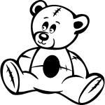 Sticker nounours d'amour