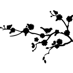 Sticker oiseau sur un arbre