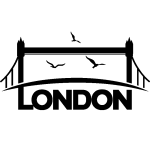 Sticker oiseaux sur london bridges