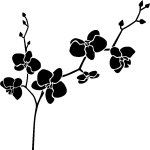 Sticker orchides dansantes