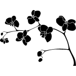 Sticker orchide du sud
