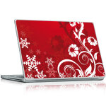 Stickers ordinateur fleur et flocons