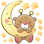 Sticker ourson va dormir Sticker ourson va dormir