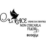 Sticker la pace viene da dentro - bubbha - decoration Sticker la pace viene da dentro - bubbha - decoration