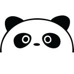 Sticker panda cach