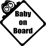 Sticker panneau baby on board