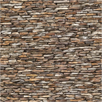 Sticker papier peint parement de pierres des landes