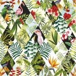 Sticker papier peint tropical jungle Sticker papier peint tropical jungle