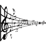Stickers partition musicale