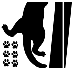 Sticker patte de chat