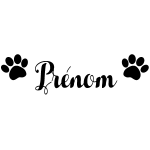 Sticker pattes de chien