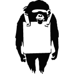 Sticker pour pc singe